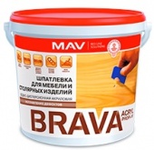 Шпатлевка BRAVA ACRYL PROFI-10 для мебели и столярных изделий