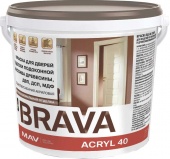 Краска BRAVA ACRYL 40 для дверей и доски подоконной из массива древесины (ВД-АК-2040)